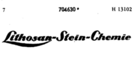 Lithosan-Stein-Chemie Logo (DPMA, 18.04.1957)