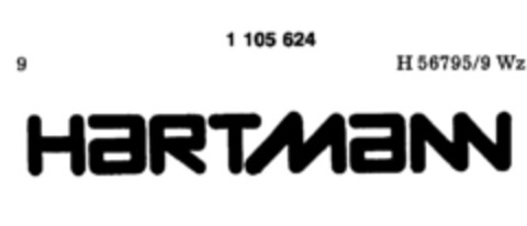 HARTMANN Logo (DPMA, 15.10.1986)