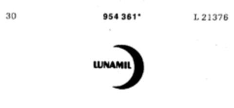 LUNAMIL Logo (DPMA, 11.11.1976)