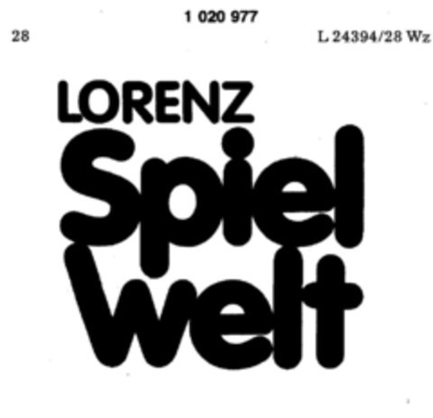 LORENZ Spiel Welt Logo (DPMA, 08/12/1980)