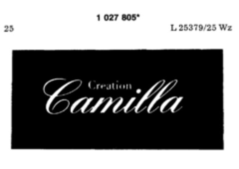 Creation Camilla Logo (DPMA, 17.11.1981)