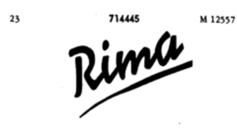 Rima Logo (DPMA, 01.07.1957)