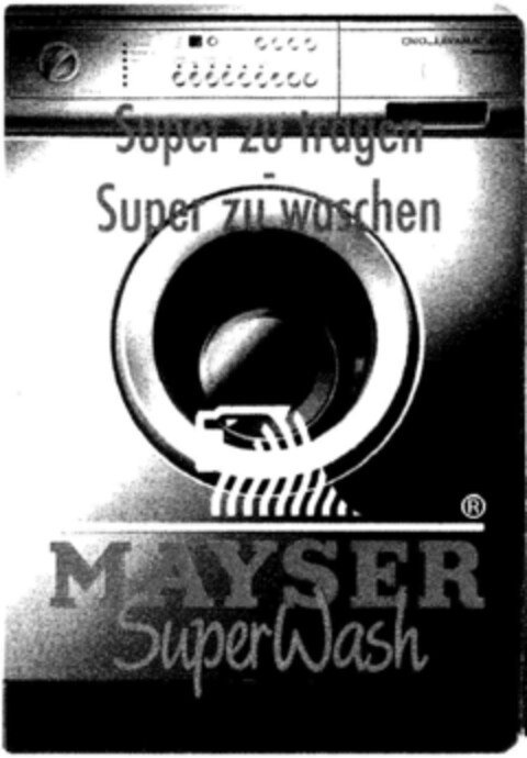 MAYSER Super Wash Logo (DPMA, 06.03.1993)