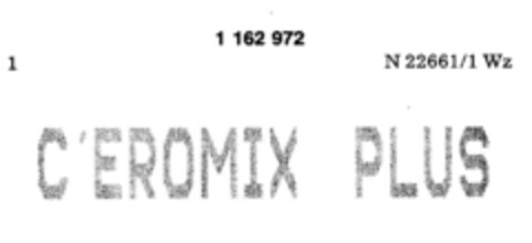 C'EROMIX PLUS Logo (DPMA, 21.09.1989)