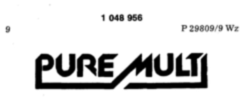 PURE MULTI Logo (DPMA, 11/25/1982)