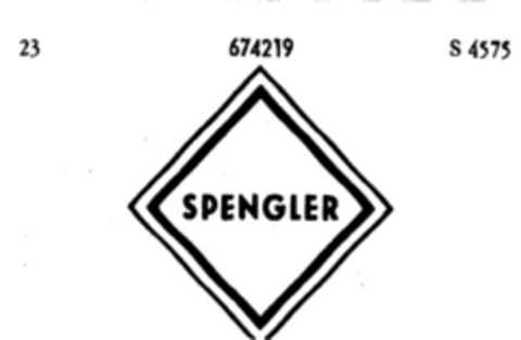 SPENGLER Logo (DPMA, 06.03.1954)
