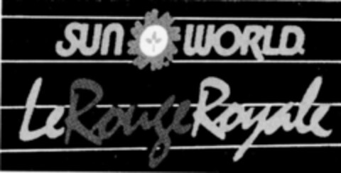 sun WORLD. Le Rouge Royale Logo (DPMA, 25.11.1989)