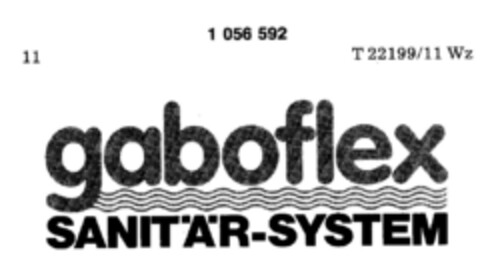 gaboflex SANITÄR-SYSTEM Logo (DPMA, 23.12.1982)