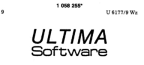 ULTIMA Software Logo (DPMA, 11/23/1983)