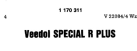 Veedol SPECIAL R PLUS Logo (DPMA, 04/25/1990)