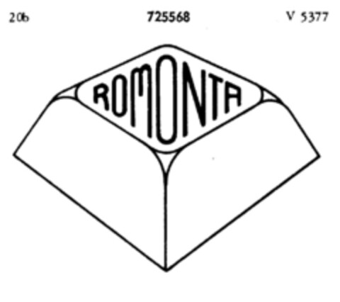 ROMONTA Logo (DPMA, 12.03.1958)