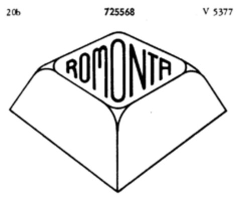 ROMONTA Logo (DPMA, 03/12/1958)