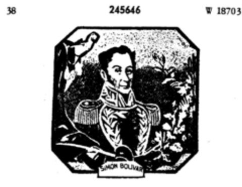 SIMON BOLIVAR Logo (DPMA, 30.01.1914)