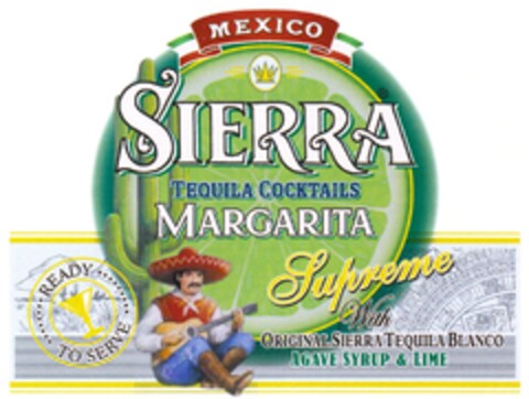 MEXICO SIERRA TEQUILA COCKTAILS MARGARITA Supreme Logo (DPMA, 02.08.2011)