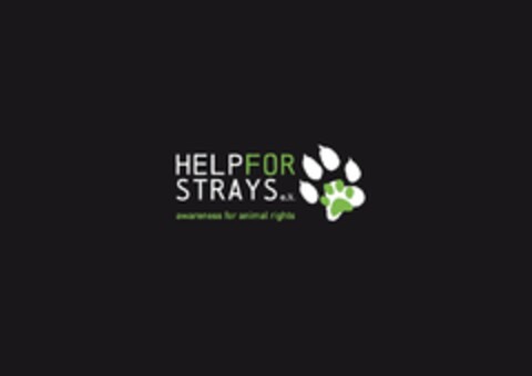 HELPFOR STRAYS e.V. awareness for animal rights Logo (DPMA, 12/02/2013)