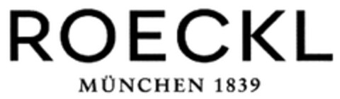 ROECKL MÜNCHEN 1839 Logo (DPMA, 10.07.2018)