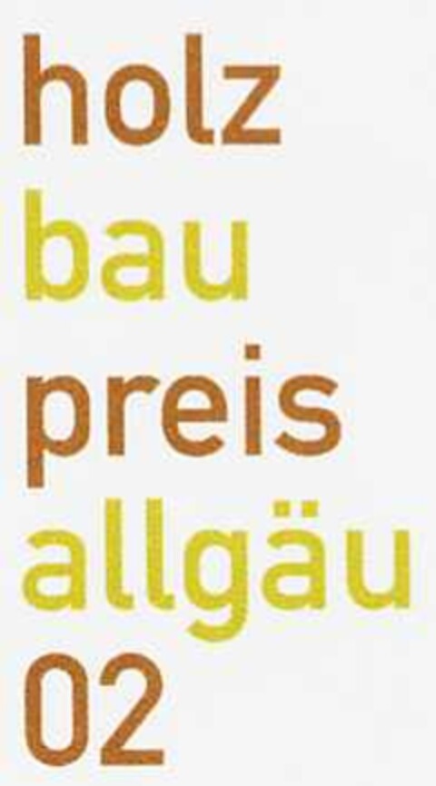 holz bau preis allgäu 02 Logo (DPMA, 08.08.2002)