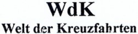 WdK Welt der Kreuzfahrten Logo (DPMA, 03/15/2004)