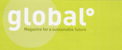 global Magazine for a sustainable future Logo (DPMA, 30.07.2004)