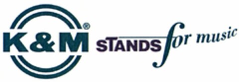 K&M STANDS for music Logo (DPMA, 10.12.2004)