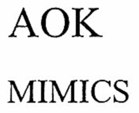 AOK MIMICS Logo (DPMA, 29.07.2005)