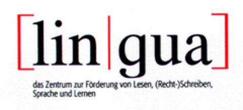 lingua das Zentrum zur Förderung von Lesen, (Recht-)Schreiben, Sprache und Lernen Logo (DPMA, 25.02.1999)