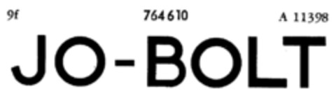 JO-BOLT Logo (DPMA, 06.10.1961)