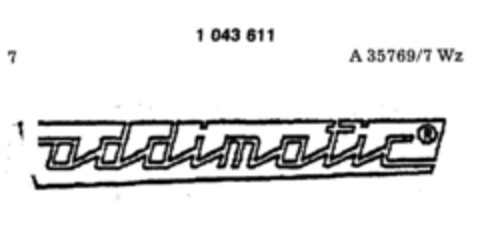 addimatic Logo (DPMA, 28.05.1982)