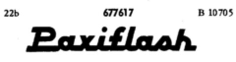 Paxiflash Logo (DPMA, 22.10.1954)