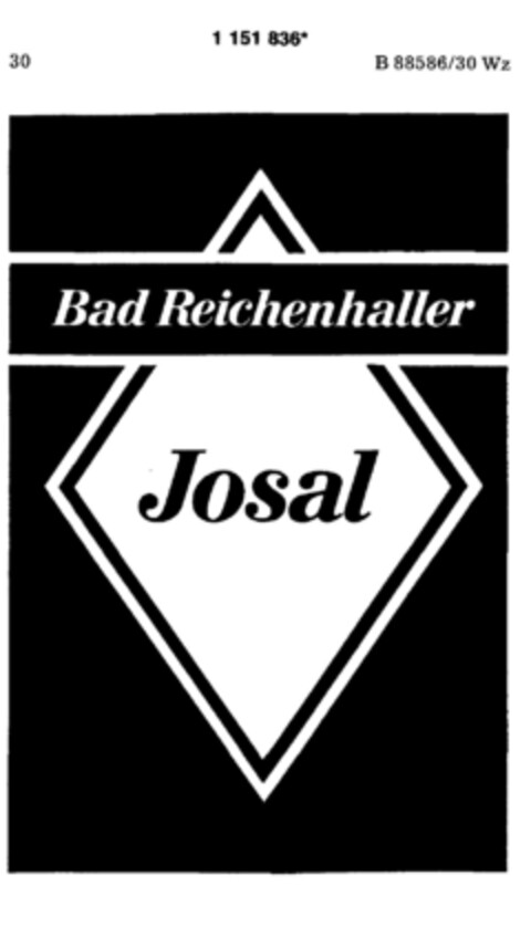 Bad Reichenhaller Josal Logo (DPMA, 11/03/1989)