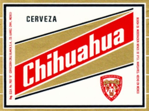 CERVEZA Chihuahua Logo (DPMA, 12.03.1984)