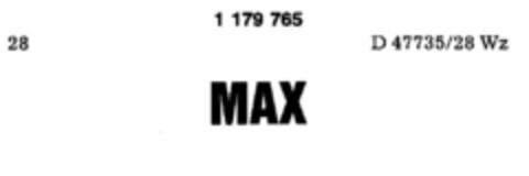 MAX Logo (DPMA, 09.03.1990)