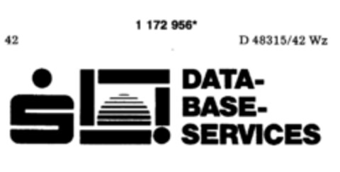 DATA-BASE-SERVICES Logo (DPMA, 02.08.1990)