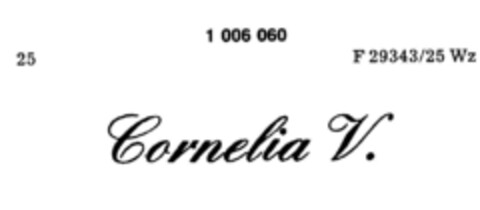 Cornelia V. Logo (DPMA, 26.09.1979)