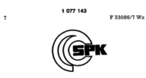 SPK Logo (DPMA, 10/20/1984)