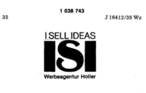 ISI Werbeagentur Holler Logo (DPMA, 15.11.1980)