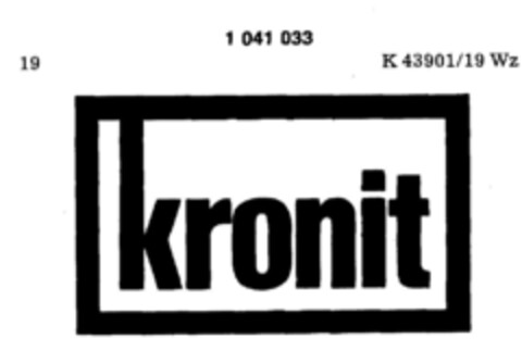 kronit Logo (DPMA, 30.10.1981)
