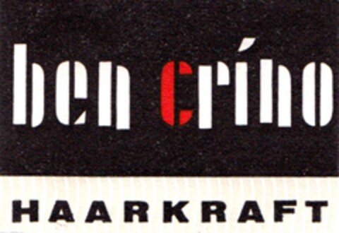 ben crino HAARKRAFT Logo (DPMA, 25.05.1981)