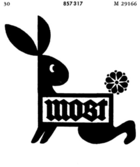 most Logo (DPMA, 15.03.1968)