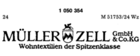 MÜLLER ZELL GmbH & Co.KG Wohntextilien der Spitzenklasse Logo (DPMA, 07/17/1982)