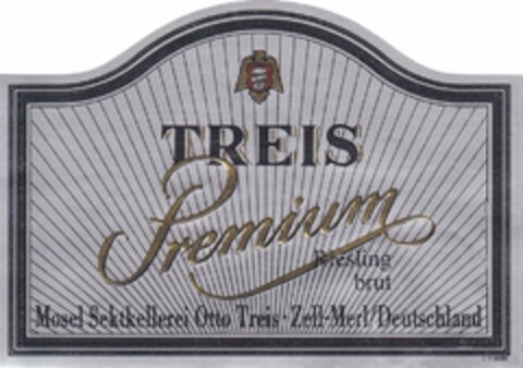 TREIS Premium Riesling brut Logo (DPMA, 12/21/1992)