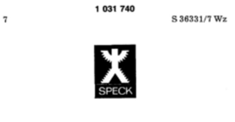 SPECK Logo (DPMA, 04.06.1981)