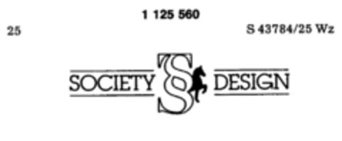 SOCIETY DESIGN Logo (DPMA, 10.09.1986)