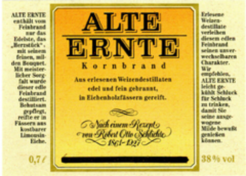 ALTE ERNTE Logo (DPMA, 03/26/1991)