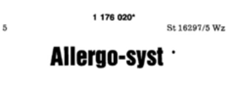 Allergo-syst Logo (DPMA, 18.07.1989)