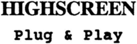 HGIGHSCREEN Plug & Play Logo (DPMA, 28.04.1994)