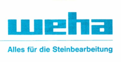 WEHA ALLES F.D.STEINBEARBEITUNG Logo (DPMA, 04.05.1990)