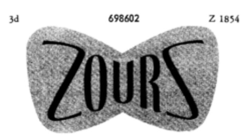 ZOURS Logo (DPMA, 02/21/1956)