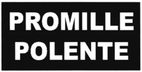 PROMILLE POLENTE Logo (DPMA, 12.01.2009)