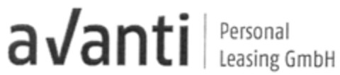 avanti Personal Leasing GmbH Logo (DPMA, 10.08.2011)